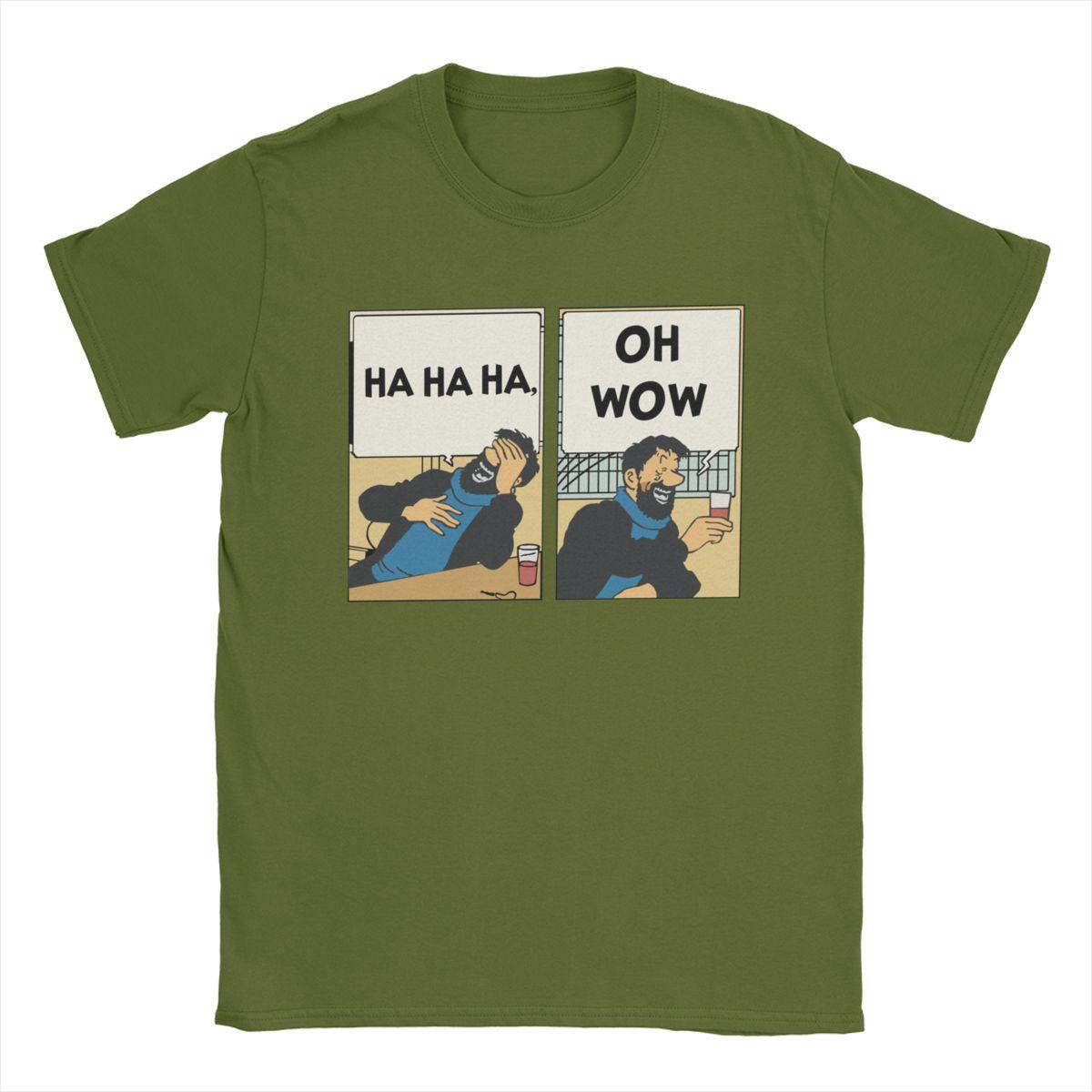 

Men s Captain Haddock T Shirts Cartoon Cotton Clothes Funny Short Sleeve Round Collar Tee Shirt Unique T-Shirt 4XL