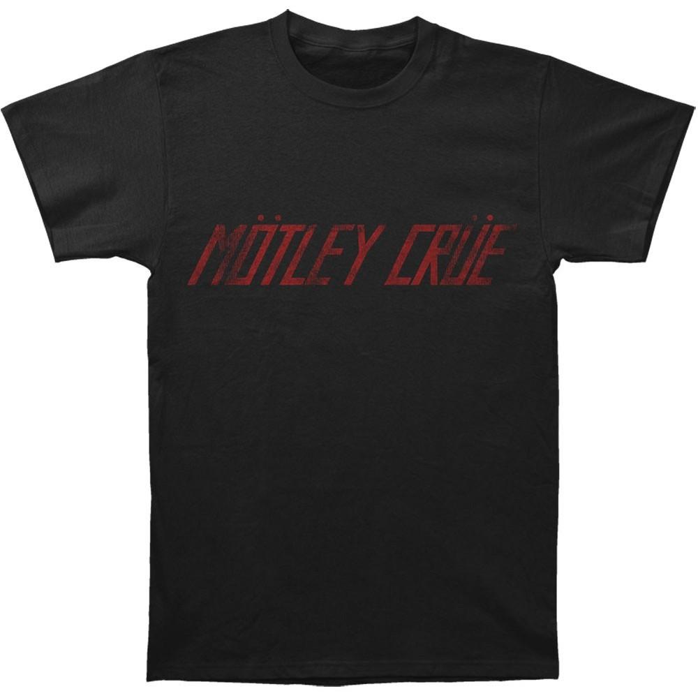 Motley Crue Distressed Logo Slim Fit T-shirt XX-Large Black Unisex T-Shirt M