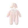 Newborn Baby Girl Romper Thin Cotton Bodysuit Short Sleeve Princess Collar Onesie