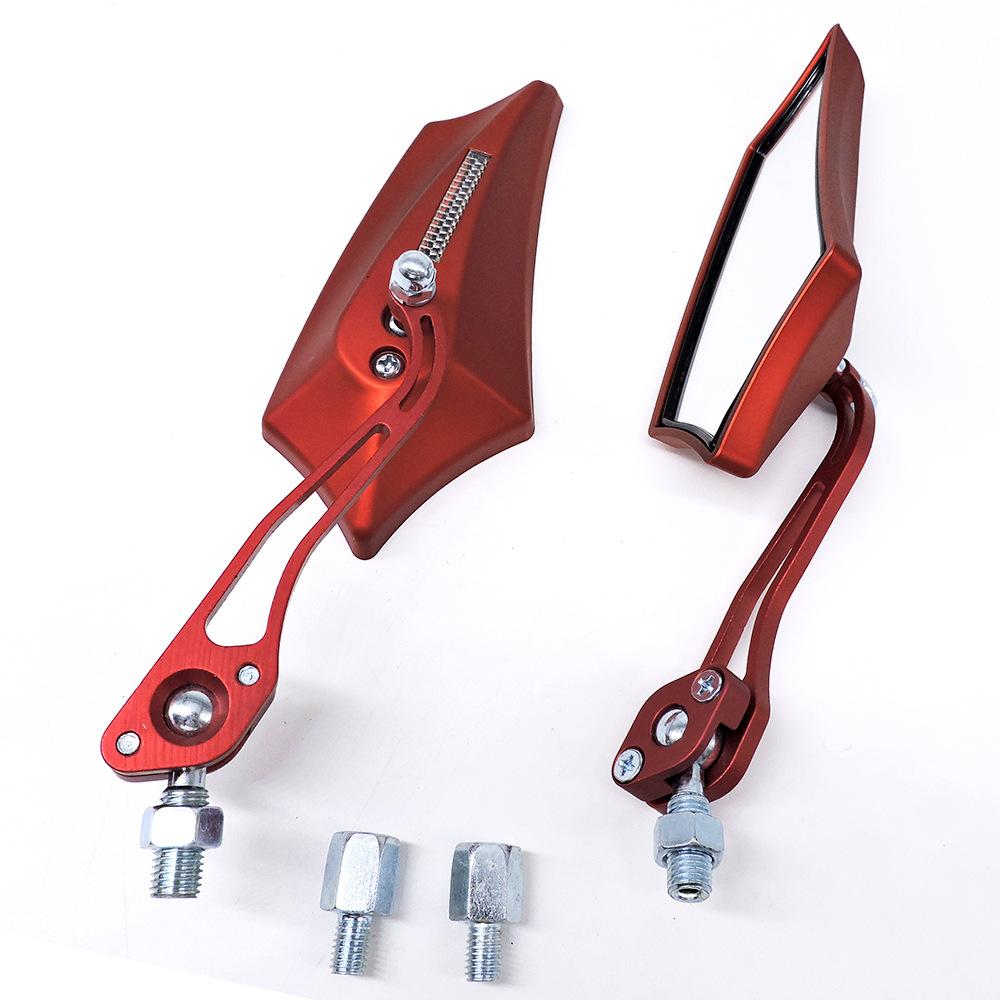 1 Pair Motorcycle Rearview Mirror Reversing Auxiliary Side Mirror Universal Modification Accessories