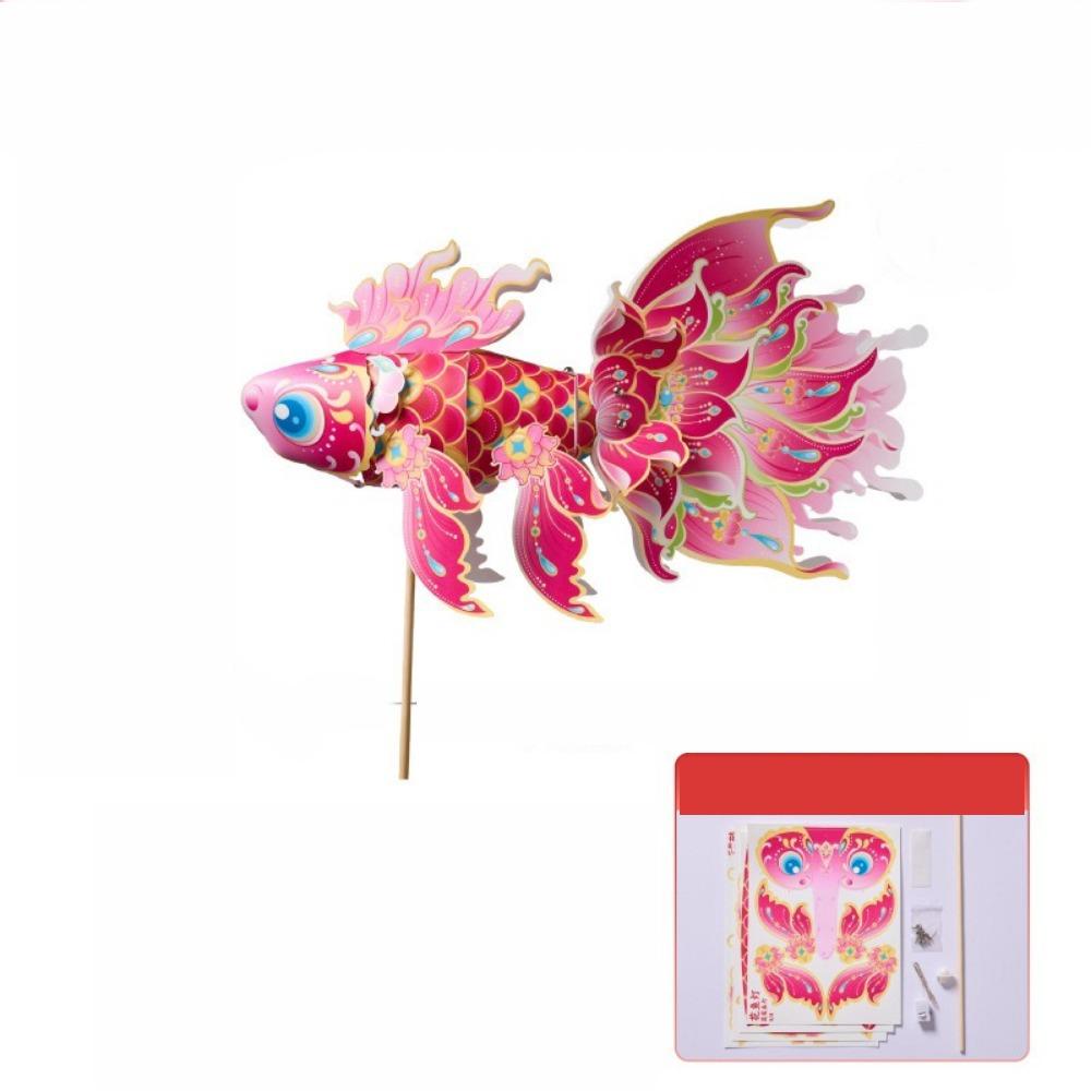 DIY Handheld Fish Lantern Handmade DIY Lantern Material Kit Mid-Autumn Festival Style 4