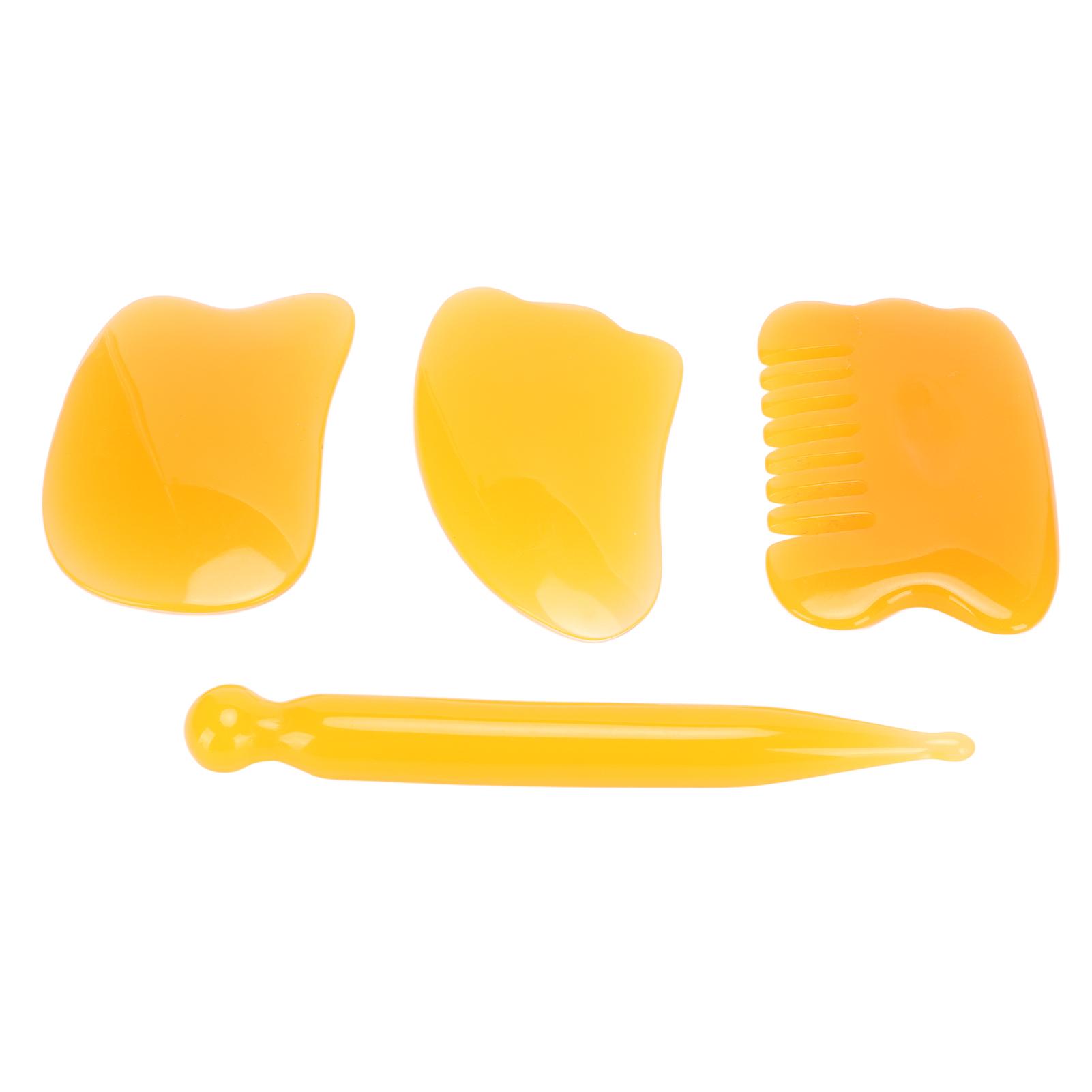 

4pcs Gua Sha Scraping Tool Set Meridians Acupuncture Pen Deep Tissue Massage Tool for Face Back