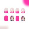 Press on Nail French Tip Square Nail Tips Fake Nail with Designs Artificial Acrylic Nail Full Cover Acrylic False Nail