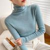 Women's Chunky Knit Turtleneck Sweater - Slim Fit, High Neck, Wool Base Layer for Autumn/Winter.