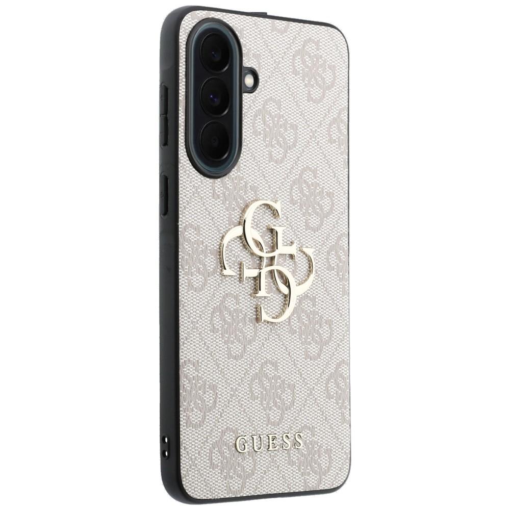 Guess Leather 4G Metal Logo Case for Samsung Galaxy A37 5G Pink