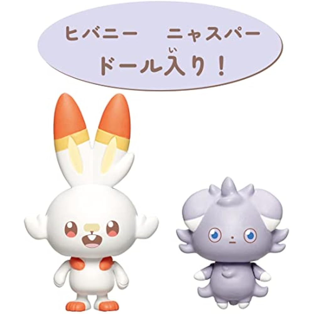 TAKARA TOMY (TAKARA TOMY) Plastic Pokemon Pokepiece House Lounge Hibany & Meow Spur for Girls