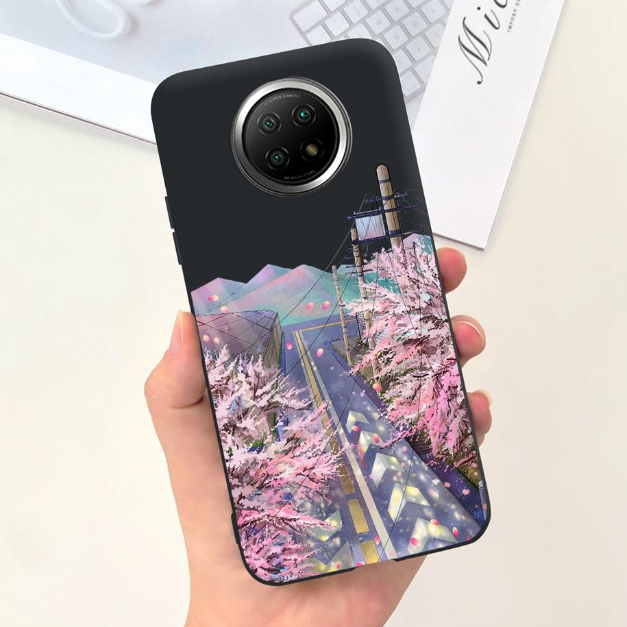 For Xiaomi Redmi Note 9T Note 9 5G Case Fashion Flower Shockproof Silicone Soft Matte Phone Cover For Xiomi Redmi Note 9T Fundas