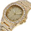 Full Diamond Watch Men's Trendy Man Cool Diamond-encrusted Gypsy Calendar Quartz Watch