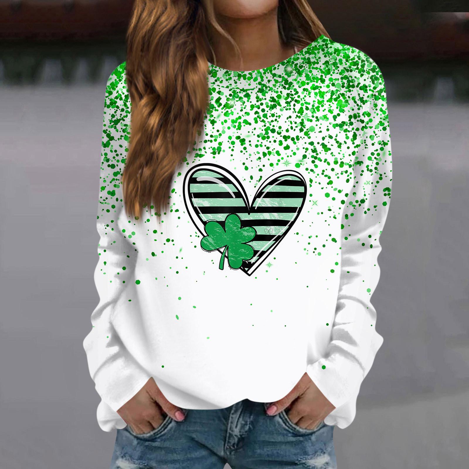 

Женская мода повседневная толстовка с длинным рукавом и круглым вырезом с принтом XL