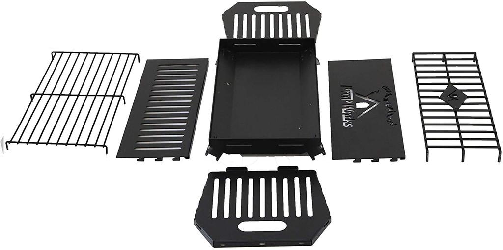 Propworks Portable BBQ Grill Fire Pit for Outdoor and Fire Pit & 2-4 People, Grill,
