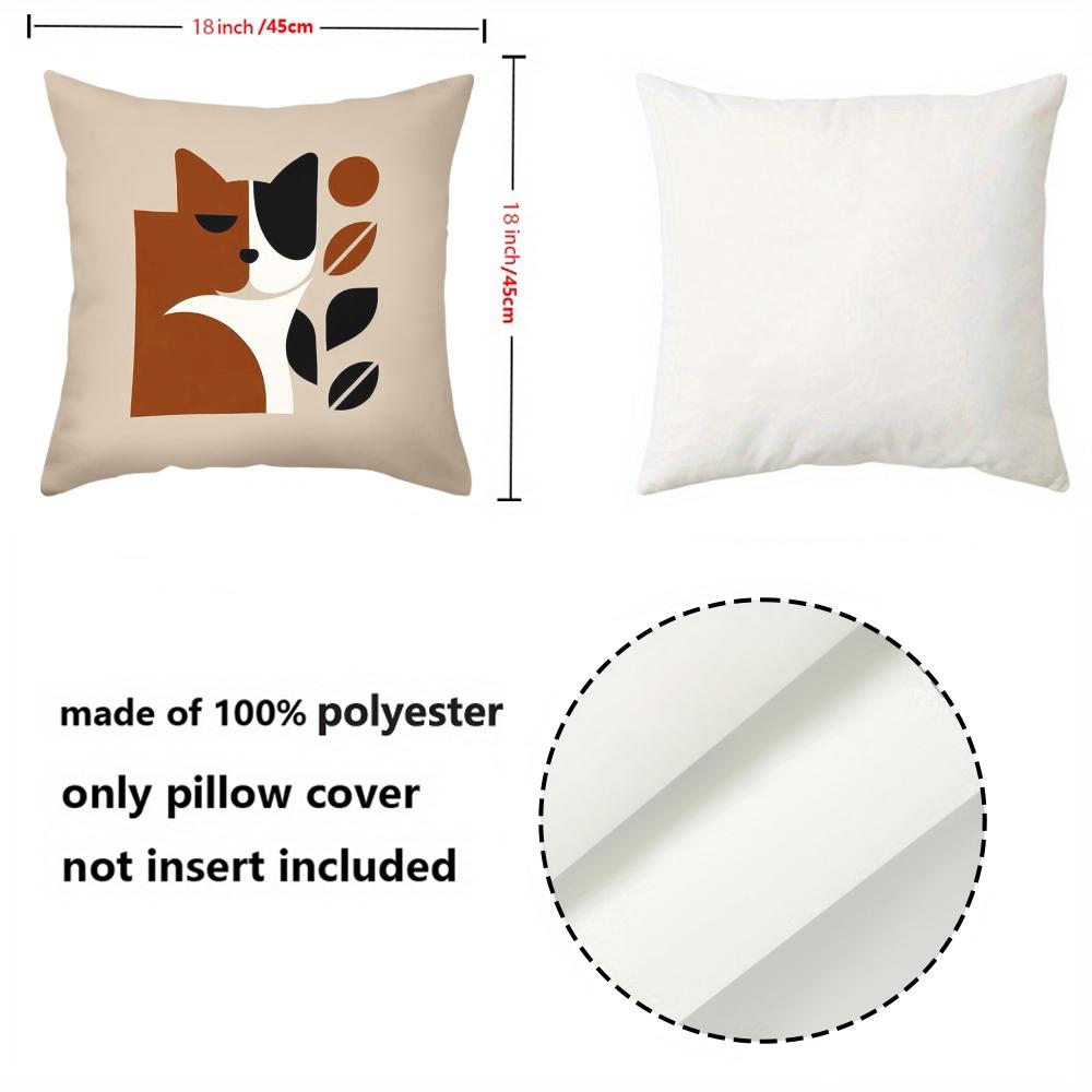Modern Geometric & Cat Pattern Decorative Cushions Polyester pillowcase, sofa decorative cushion cov Headboard Pillow