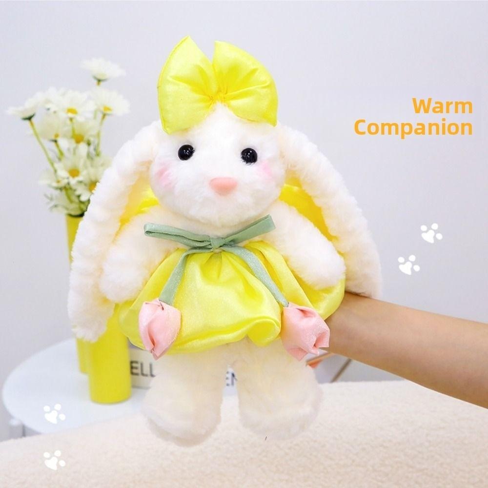 Tulips Bunny Plush Doll Bow Tie Rabbit Plush Toy Cute Stuffed Animals Rabbit Toy Home Decor