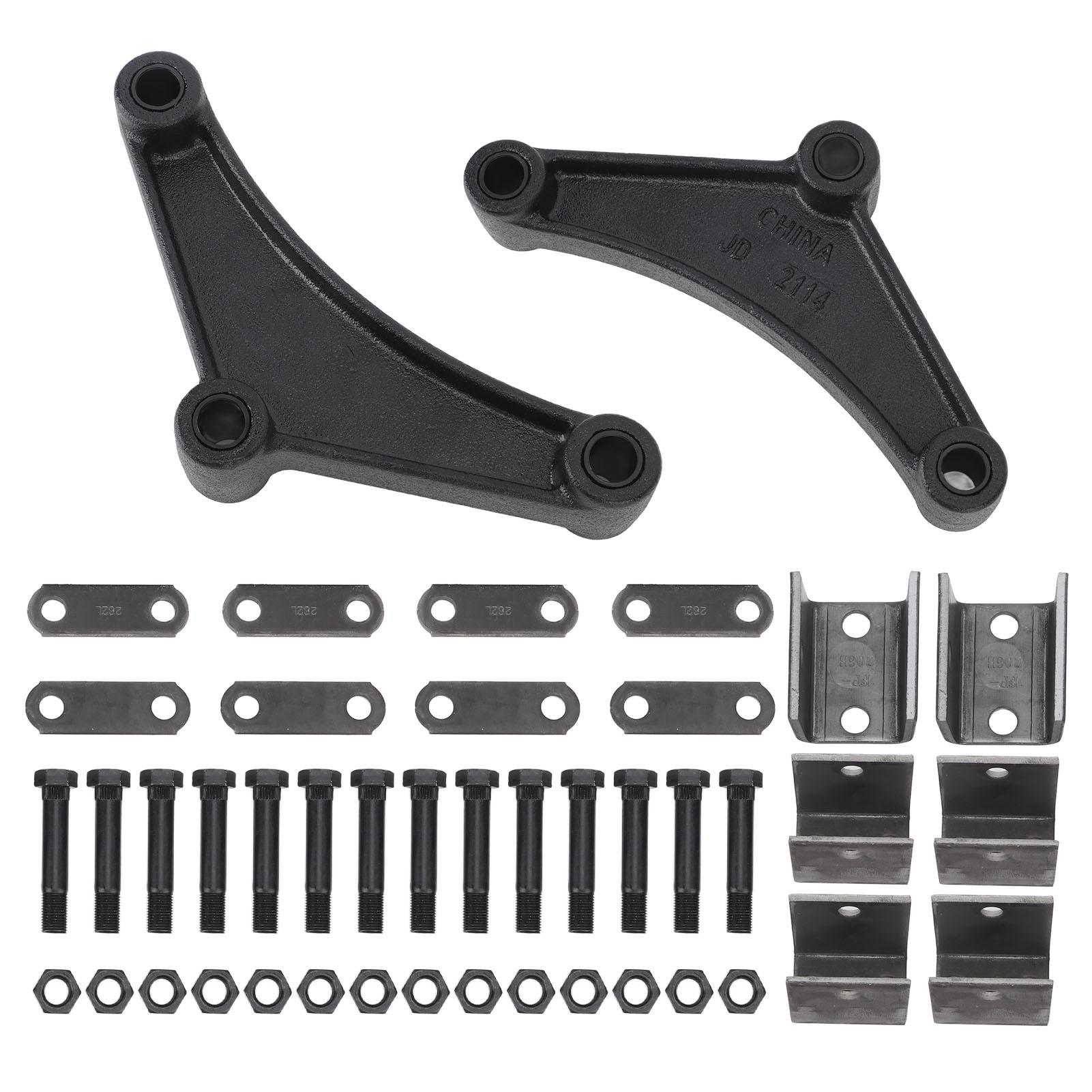 

Trailer Axle Hanger Kit Rugged Tandem Trailer Axle Hanger Kit for 1‑3 4in Wide Double Eye Springs For 3500 to 7000 Lb