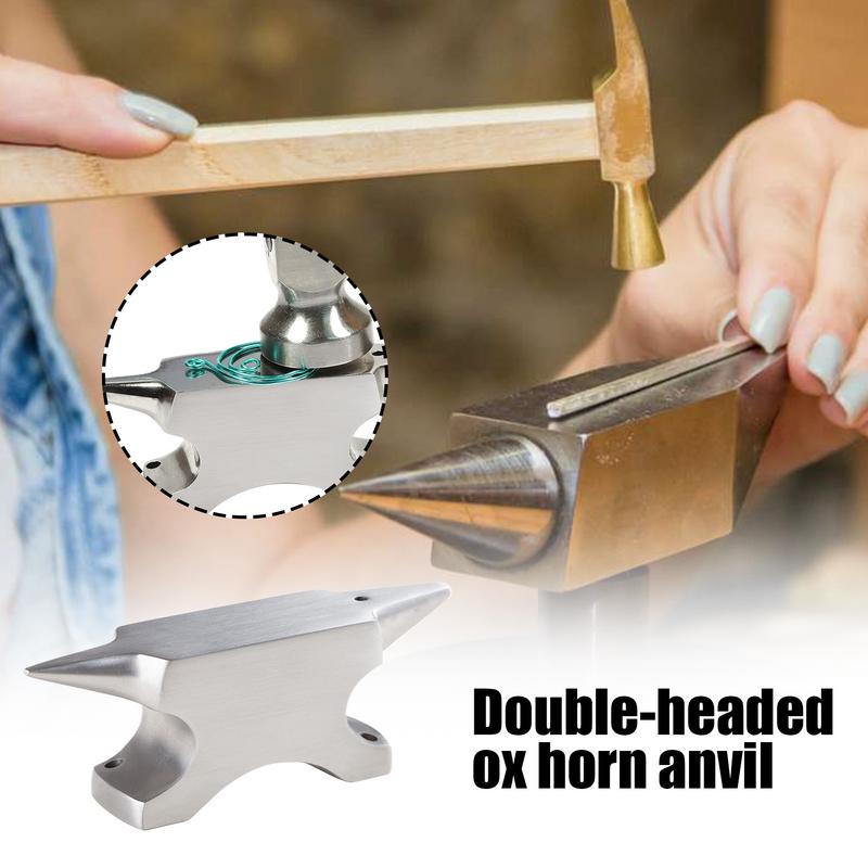 Double Ended Horn Anvil Double Ended Workbench Horn Anvil Stand Metal Forging Workbench Double-headed ox horn anvil