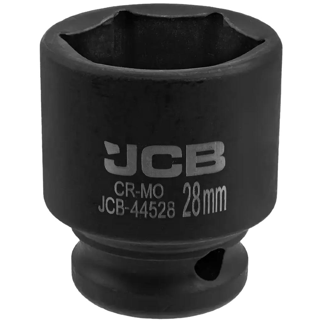 JCB Impact Socket 1/2" 28mm 6-Point Cr-Mo Socket Wrench