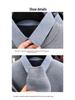 Men's Autumn/Winter Fleece-Lined Two-Piece Look Sweater with Business Shirt Collar