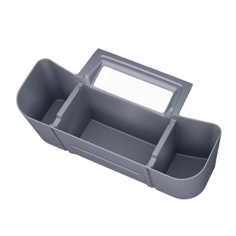 Rear Storage Tray Armrest Organizer Car Interior Storage Plastic Construction Flat Cover Stand Type Easy Installation