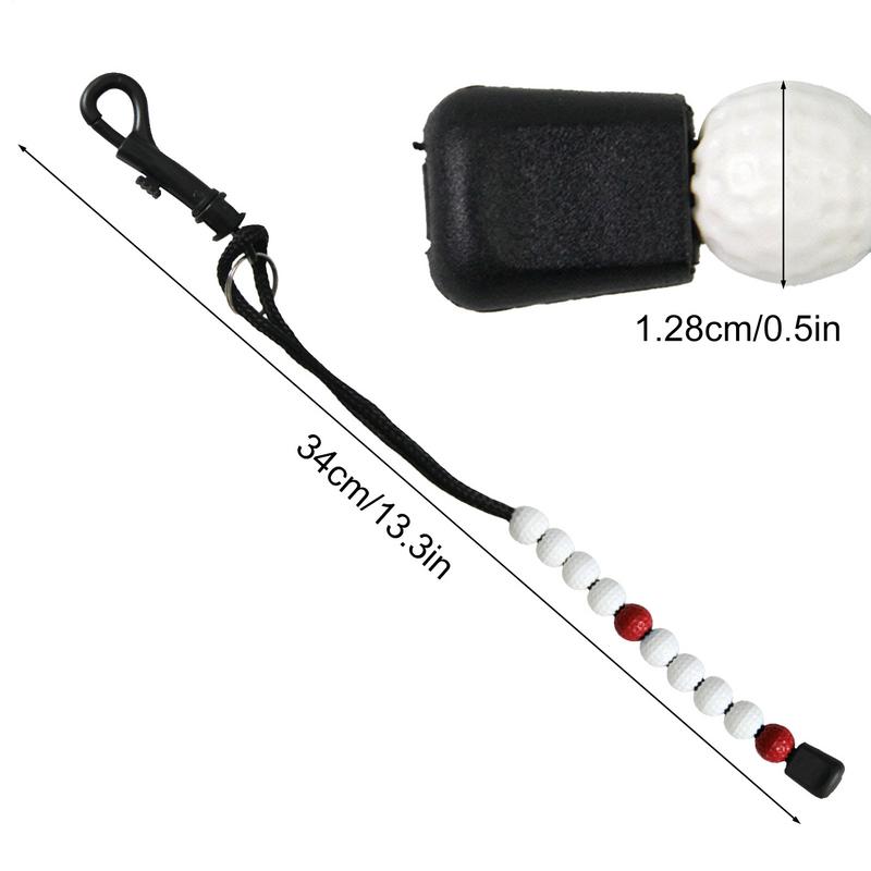 Golf Strokes Score Counter With Golf Bead Chain Strokes Bead Counter Bracelet With Simple Clip Nylon Woven Rope Golf Training