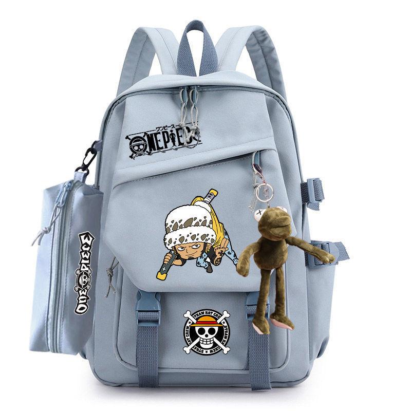 Anime peripheral pirate Luffy ins schoolbag Japanese retro backpack junior high school high school backpack