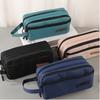Portable 3 Layers Pencil Case Oxford Large Capacity Pen Case Multi-purpose Pencil Pouch School Supplies