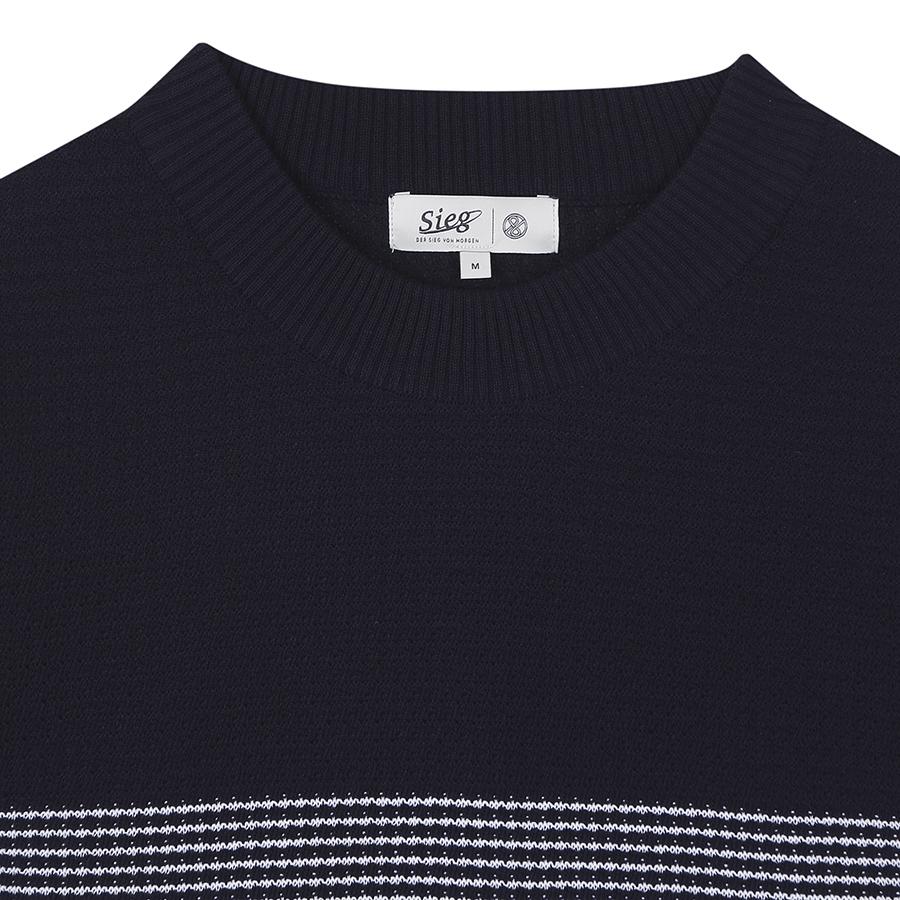 SIEG Color Block Waffle Round Half Pullover (Piucd8033)