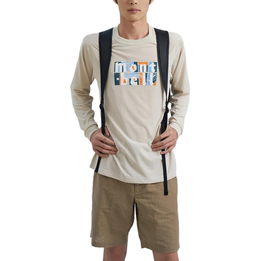 MONTBELL SS25 Monogram Stylish and Comfortable Versatile Quick-Drying Long Sleeve T-Shirt Unisex