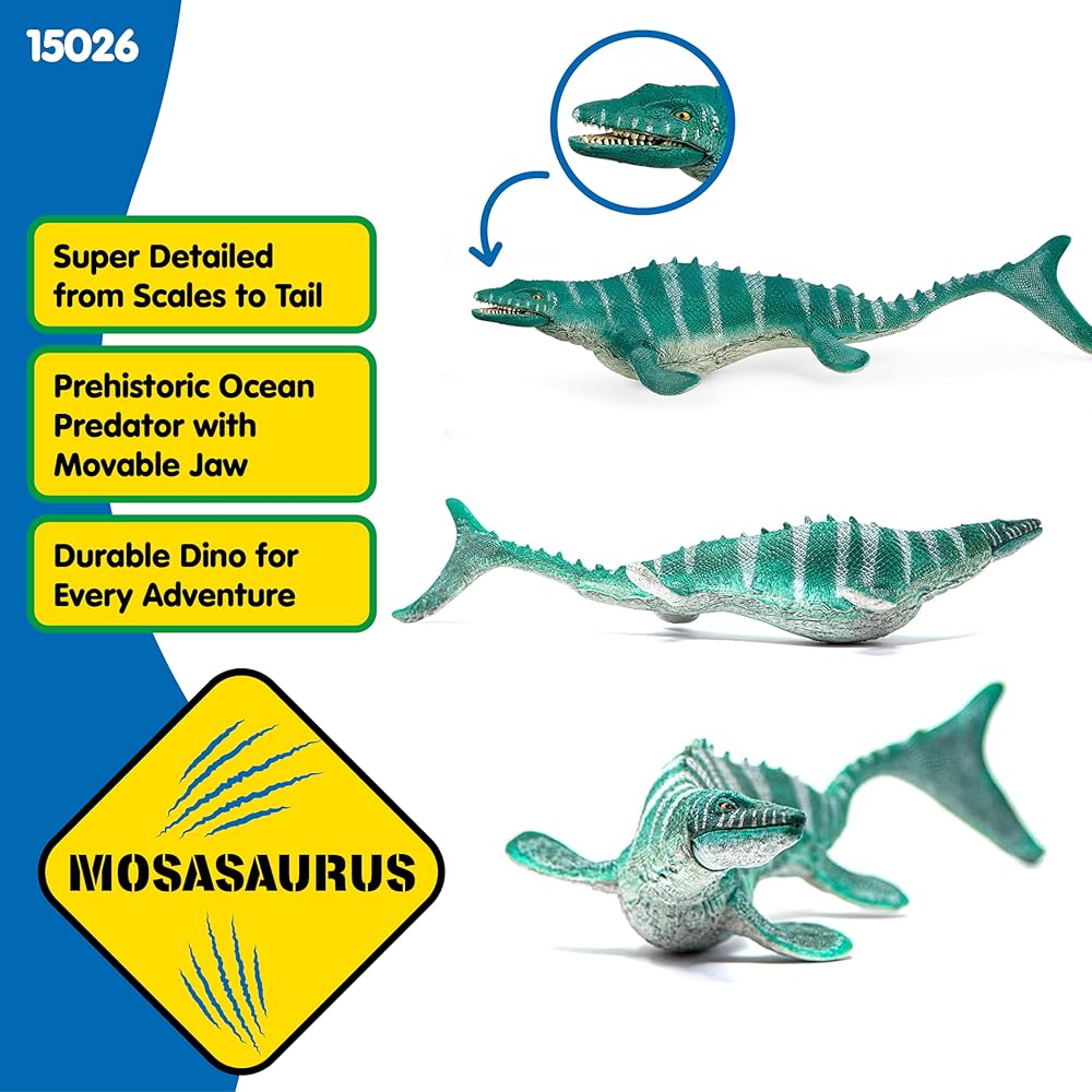 Schleich Dinosaur Mosasaurus Figure 15026 Collectible Toy Realistic Design