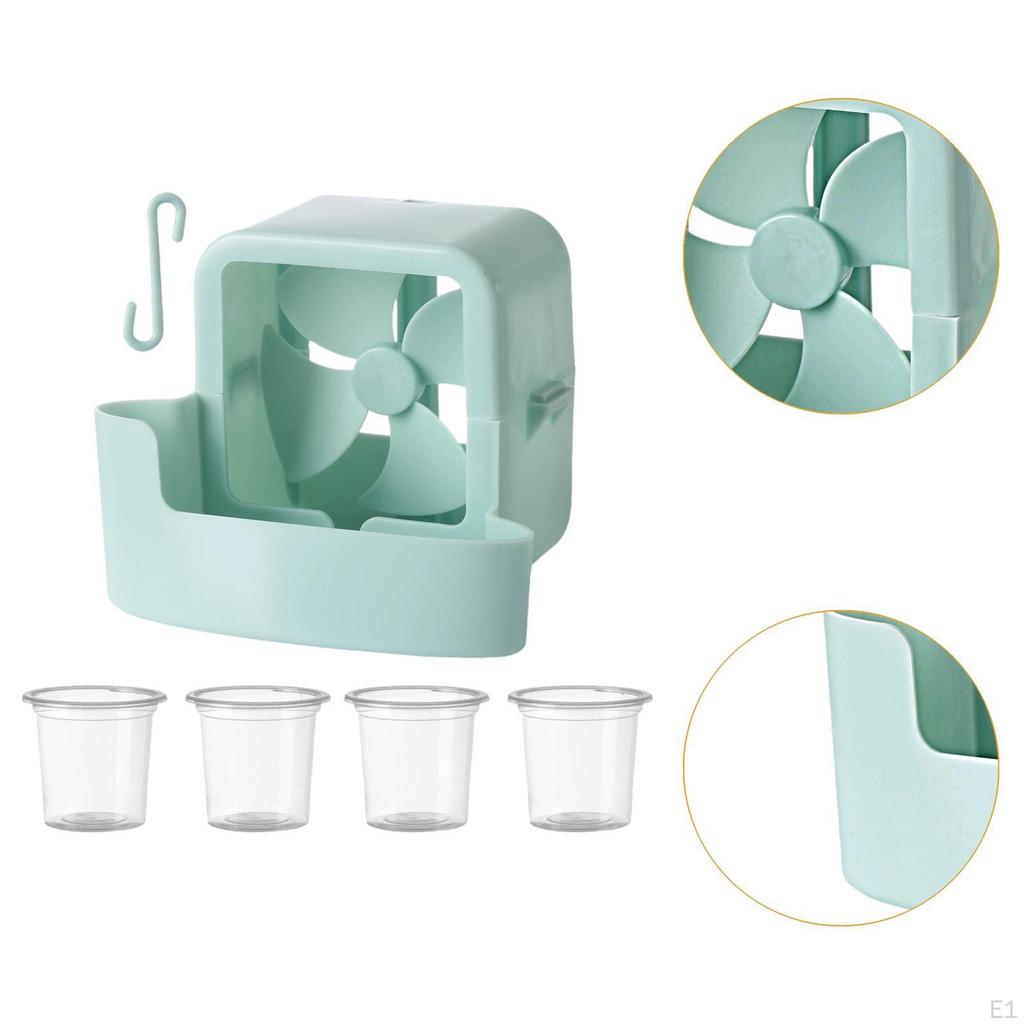 Cooling Add Ice Cubes Mini Fan Shaking Fast for Camping Bedroom Table