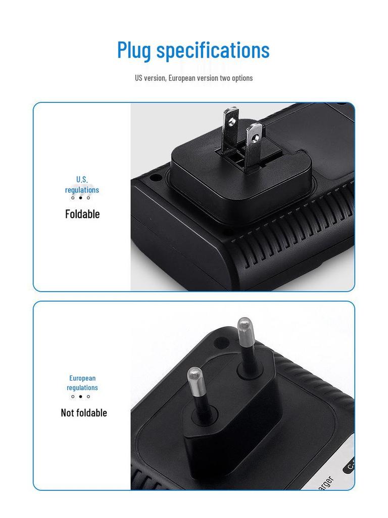 Universal Smart Rapid Charger for 5-9V Ni-MH Batteries with Auto Green Light