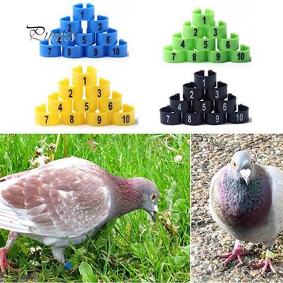 100Pcs Bird Poultry Chicks 1-100 Numbered Pigeon Leg Bands Rings