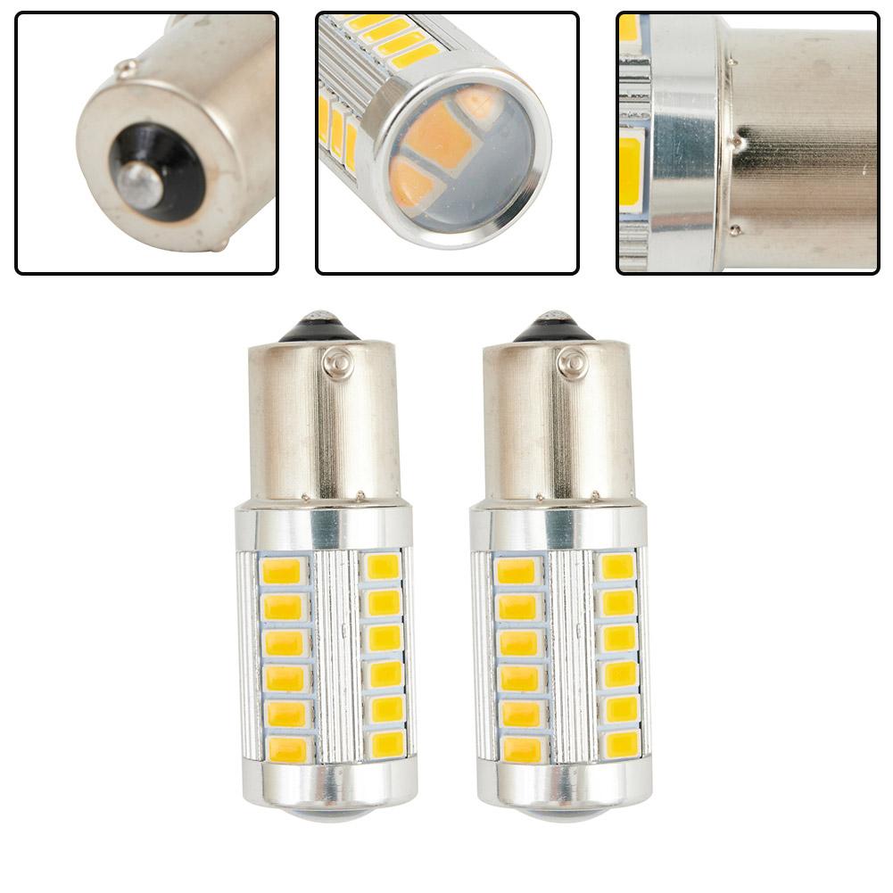 Blinker-LED-Glühbirnen Gelb 1156 2 Stück Bernstein