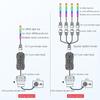ARGB Controller 5V 3pin To SATA RGB Remote Controller 1 to 4 Sync Motherboard Extension Cable for PC Fan Light Strip
