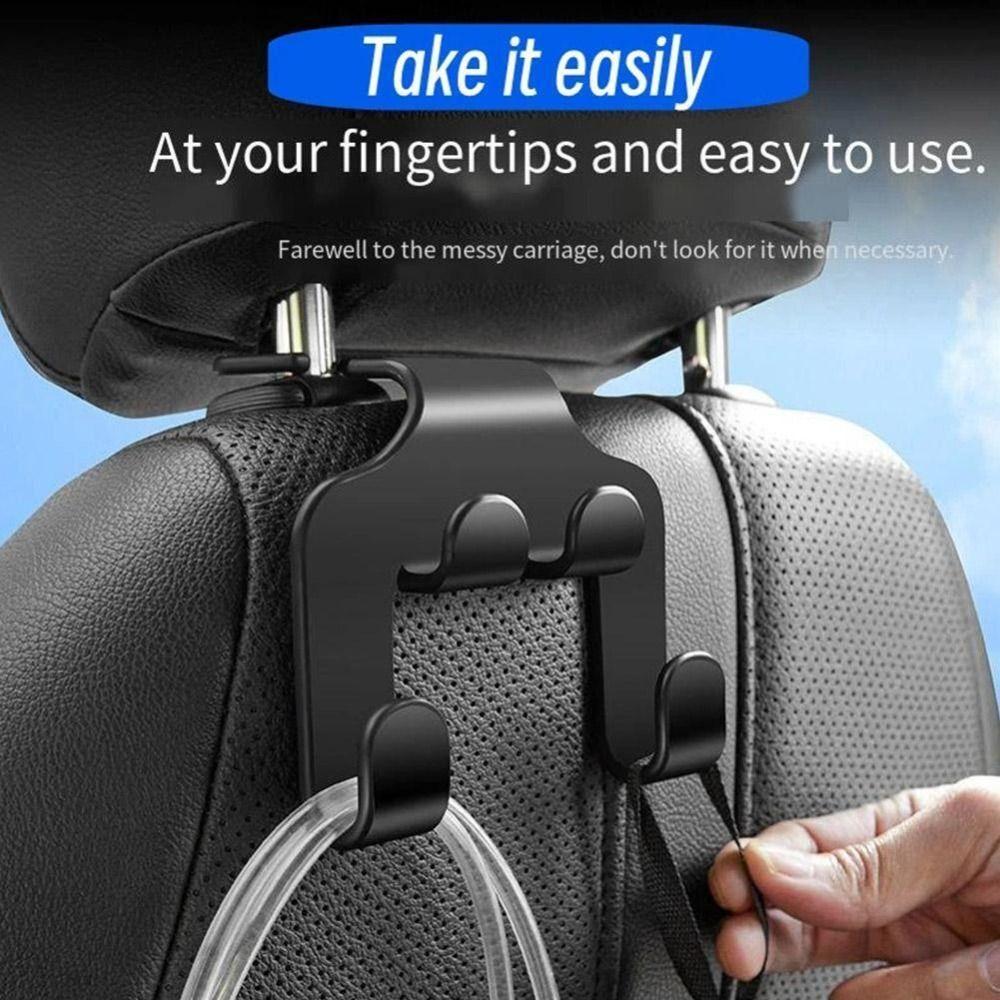 

Bag Hanging Car Back Seat Parts Headrest Hook Hanger Organizer Car Hooks Car Supplies
