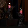 Xiaomi Halloween Crow Statue Luminous Candlestick Ghost Festival Horror LED Crow Candlelight New Halloween Home Decoration Candlelight
