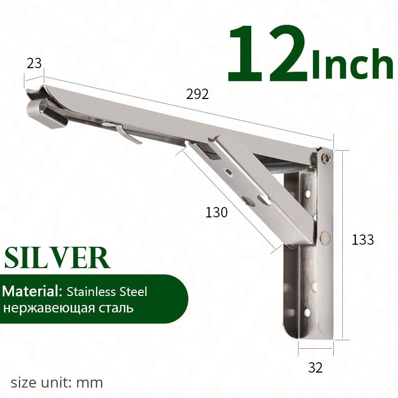 2PCS Triangle Folding Angle Bracket Heavy Support Adjustable Wall Mounted Bench Table Shelf Bracket Furniture Hardware