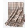 Autumn and winter, thousand bird plaid contrasting colors, thickened scarf, female couple simple and versatile temperament warm scarf