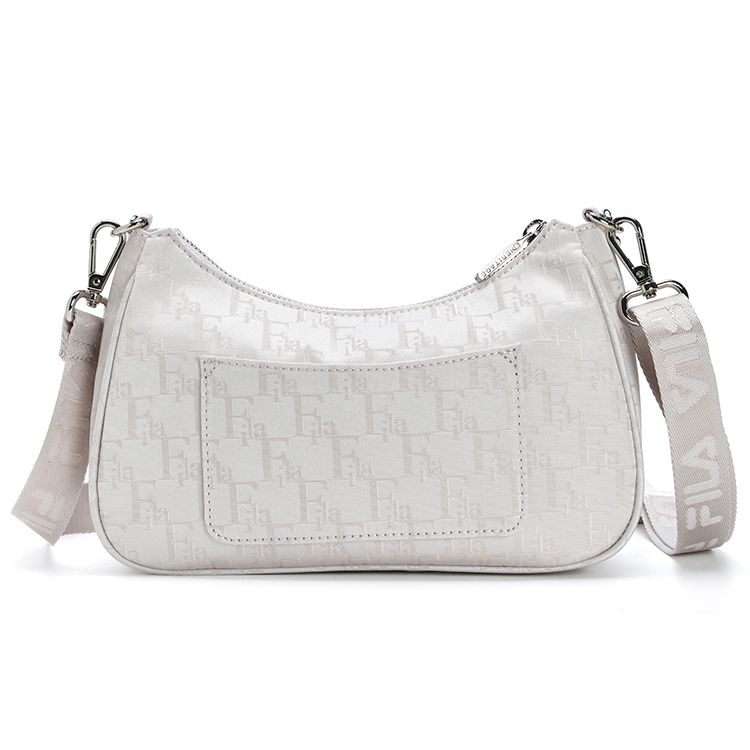 FILA Fashion Fabric Underarm Shoulder Bag Women bags Egrets-White F13W328165F-WT