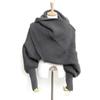 Autumn and winter popular wool scarf men and women extended scarf shawl with sleeves knitted scarf solid color