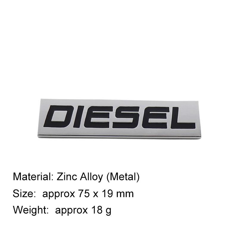Auto Styling 3D Benzin TURBODIESEL Öl Metall Chrom Zinklegierung Emblem Logo Auto Plakette Karosserie Kofferraum Kotflügel Emblem Autozubehör