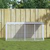 VidaXL Chicken Coop with Light Grey Roof 203x98x90 Cm Galvanized Steel 3189044