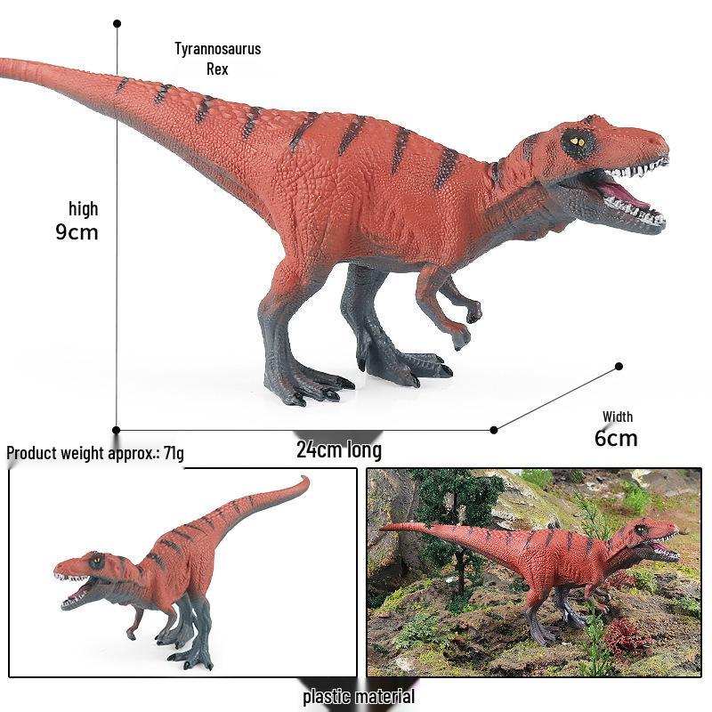 Cretaceous Ligabueino Dinosaur Model Toy - Hard Plastic Animal Figure for Kids