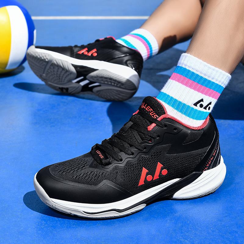 36-46 Párové Plus Size Tlumící protiskluzové prodyšné tenisové boty Volejbalové sportovní boty Badmintonové tréninkové boty