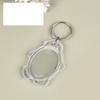 5/50Pcs Transparent Photo Frame Keychain Tassels Snap-In Custom Insert Photo Acrylic Blank Keyring Clear Blank Picture Pendant