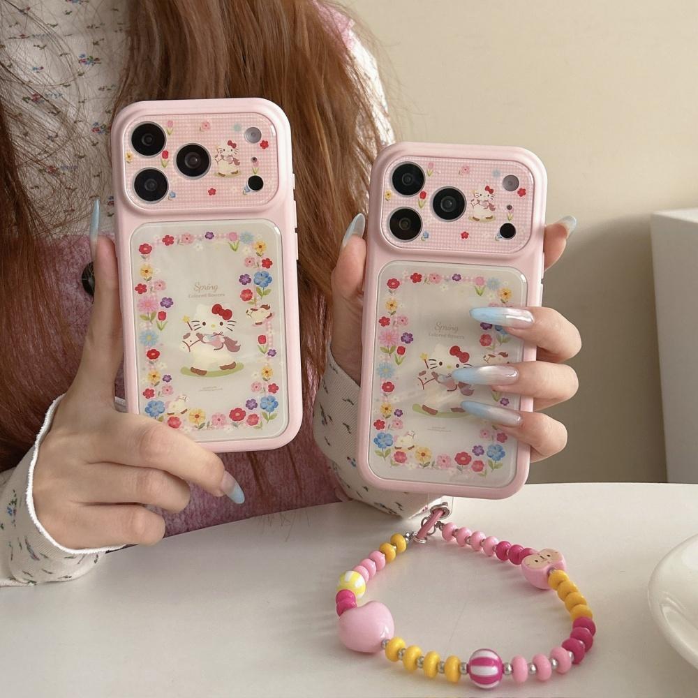 Cute Luxury Spring Blossom Trojan Kitty Sale Phone Case For iPhone 17 Pro Max 15 Pro 16 Pro Max Shockproof Protective Cover
