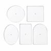 5 Pieces Acrylic Needlepoint Template Clear Tracing with Center Hole Transparent Stencil