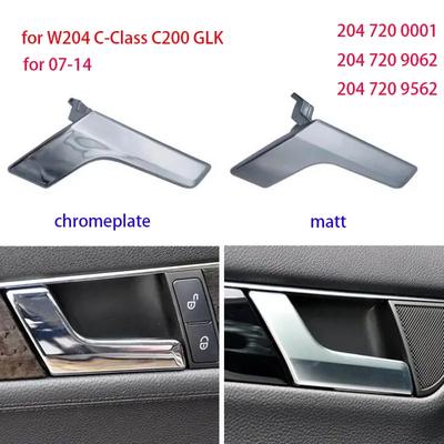 Car Interior Door Handles for Mercedes-Benz C-Class W204 GLK Inner Doors Panel Handle Bar Pull Trim Cover Chromed Mattte / L R