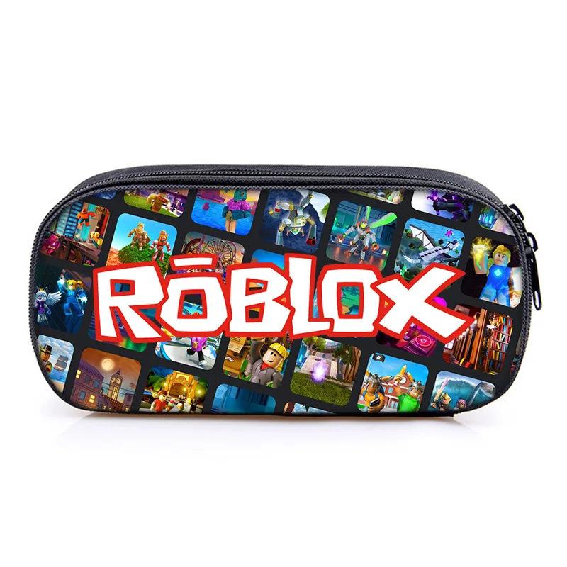 New Trendy Pencil Case for Elementary Middle School Students, Boys and Girls, Roblox Stylish Cartoon Pencil Case, Large Capacity Stationery Box KTB