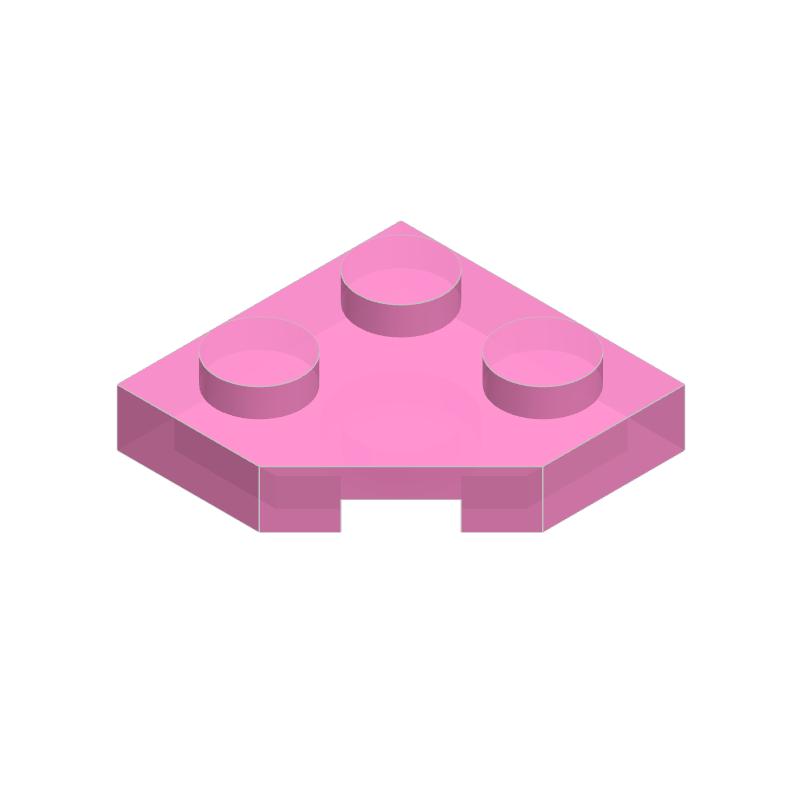 10 Peças 26601 Placa de Cunha 2x2 Canto Chanfrado Bloco Moc Compatível com Tijolo DIY Brinquedo Infantil Peça de Montagem
