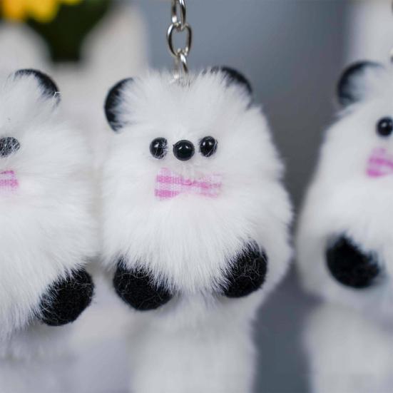 Keychain Pendant Plush Cartoon Bear Charm Key Chain Versatile Key Holder Backpack Car Key Accessories