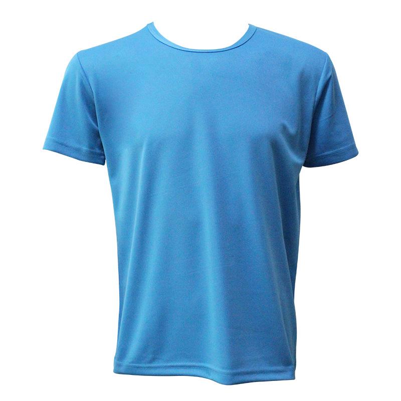 In Stock Quick-Dry Round Neck Marathon T-shirt - Custom Logo, Short Sleeve for Outdoor Running & Promotional Events